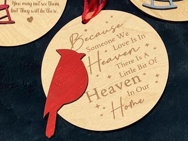 When someone we love is in Heaven memorial ornament
