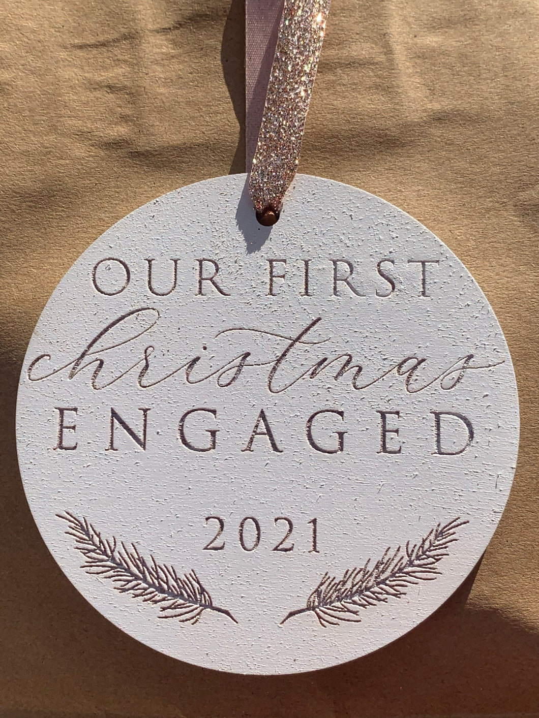 Our First Christmas Engaged 2021 Ornament